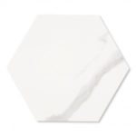 Hexagon Milano Bianco Polished Porcelain Tile
