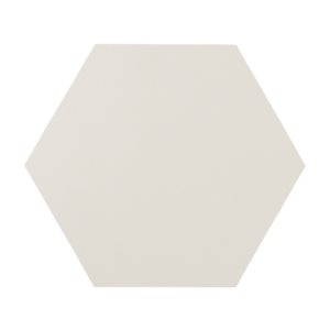 Hexagon Solid Ivory Porcelain Tile