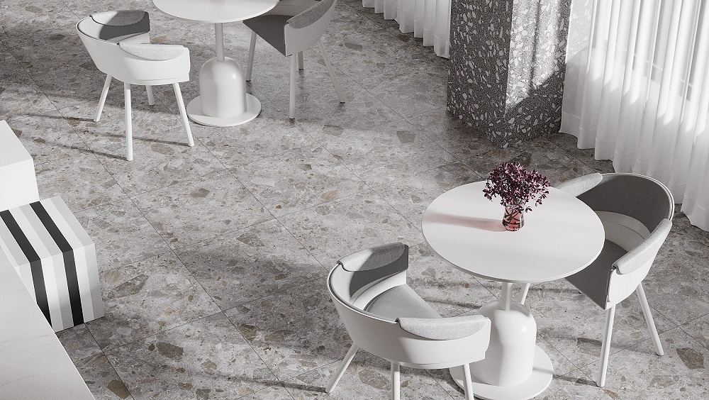 Robusta Mid Grey Matte Porcelain Tile photo 4