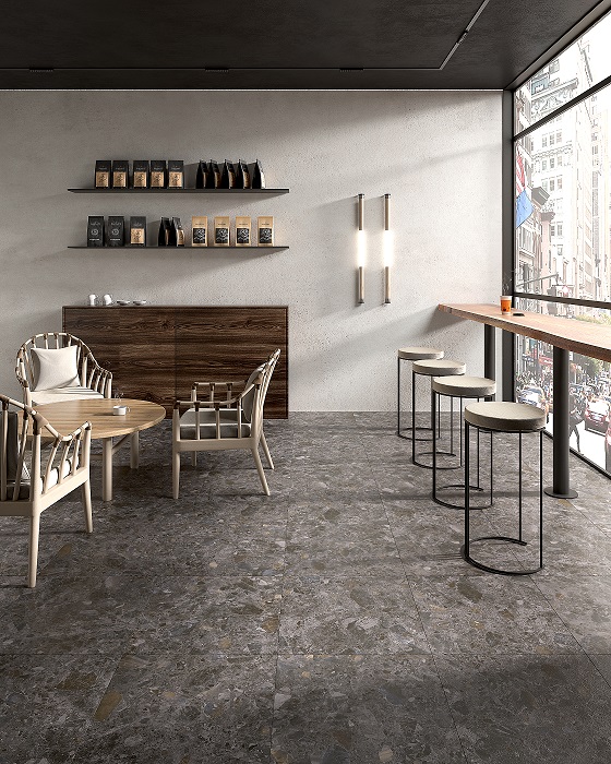Robusta Dark Grey Matte Porcelain Tile photo 2