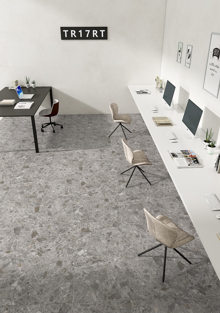 Robusta Dark Grey Matte Porcelain Tile photo 4