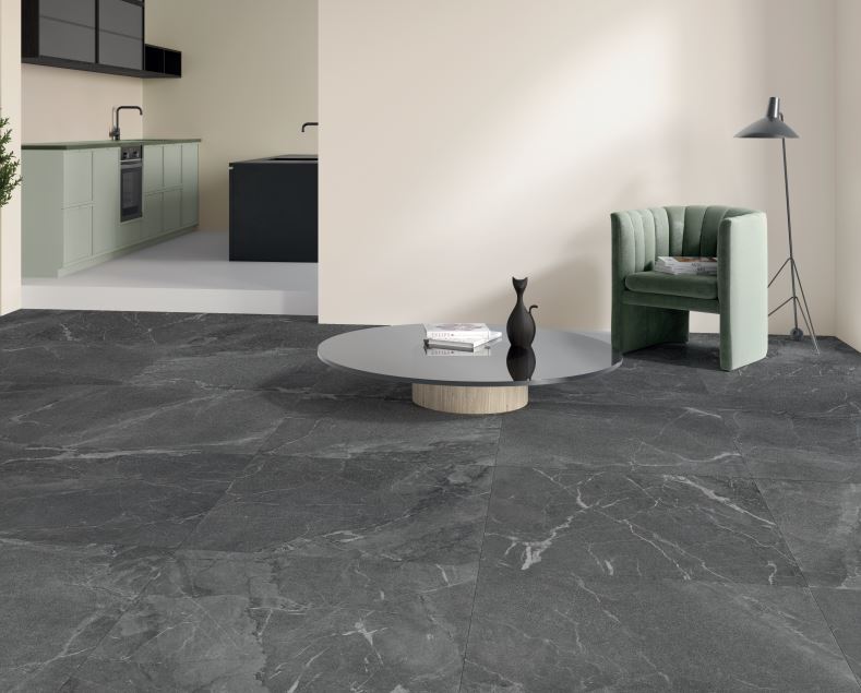 Mix Charcoal/Black Matte Porcelain Tile photo 2