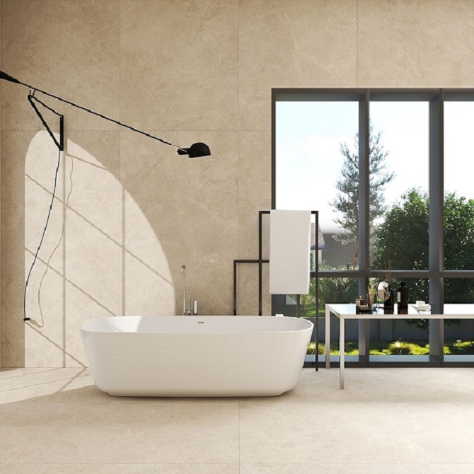 Alba Ivory Matte Porcelain Tile photo 2