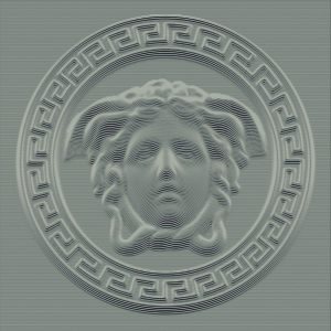 Versace Medusa Silver Porcelain Tile