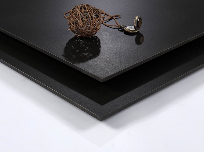 Super Black Matte Through-Body Porcelain Tile photo 3