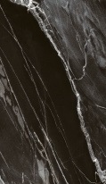 Calista Bold Black Polished Porcelain Tile