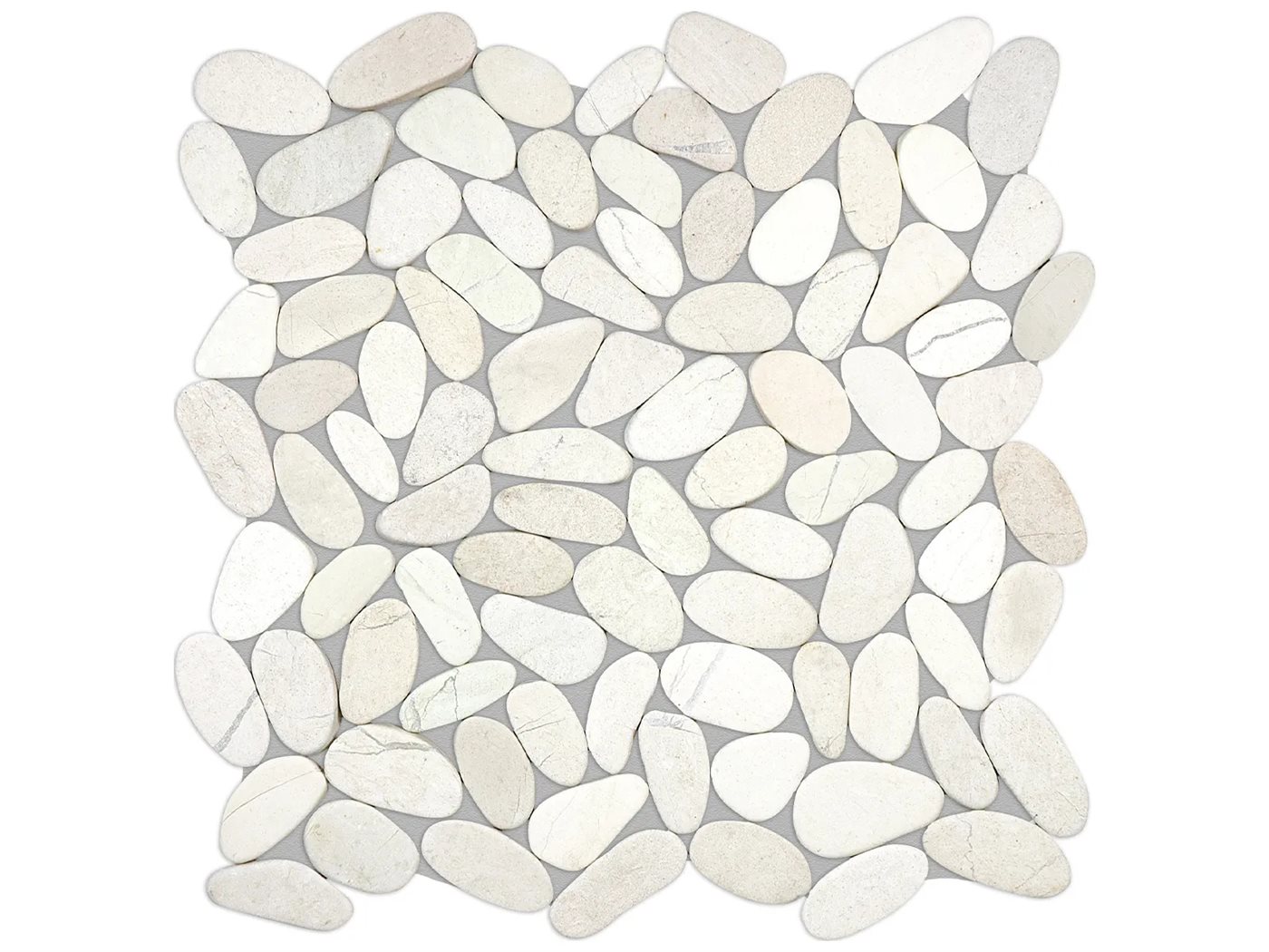 River Rock Chalk Flat Pebble Mosaic