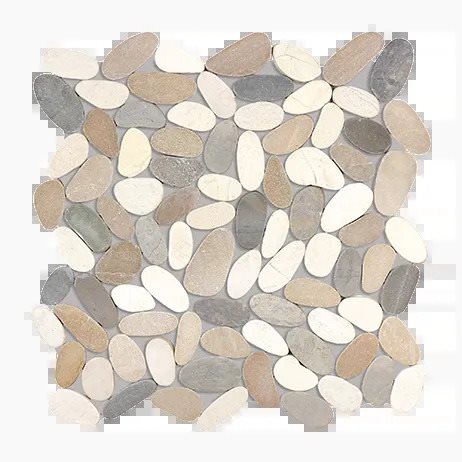 River Rock Shale Flat Pebble Mosaic