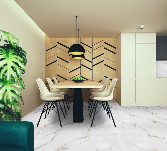 Marble Classic Luna Beige Matte Porcelain Tile photo 4