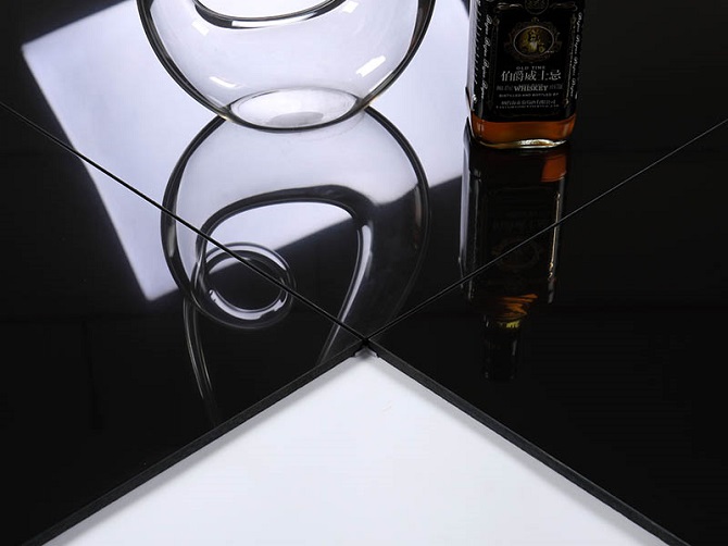 Super Black Polished Through-Body Porcelain Tile photo 3