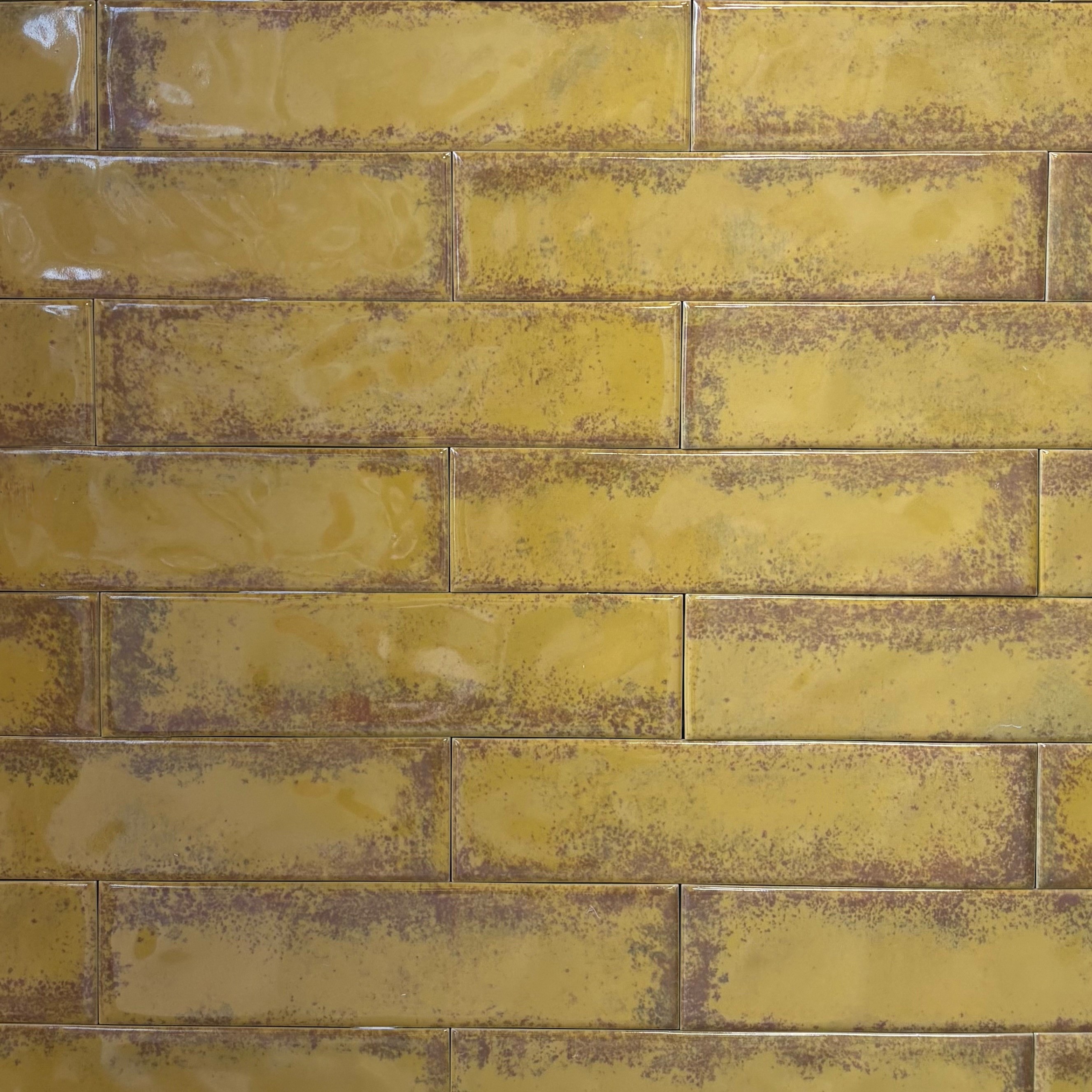 Aqua Yellow Polished Porcelain Tile photo 3
