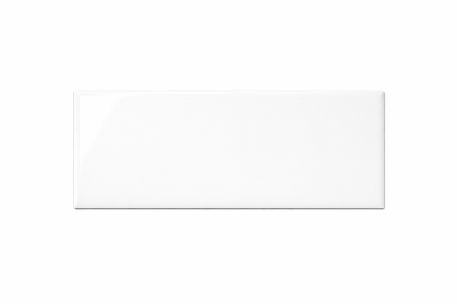 Island White Glossy Subway Tile