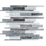 Victory Silver/Grey Glass & Stainless Mosaic