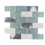 Seba Stone White/Silver Glass & Stone Mosaic