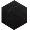 Super Black 9"X8" Marble Slate Hexagon